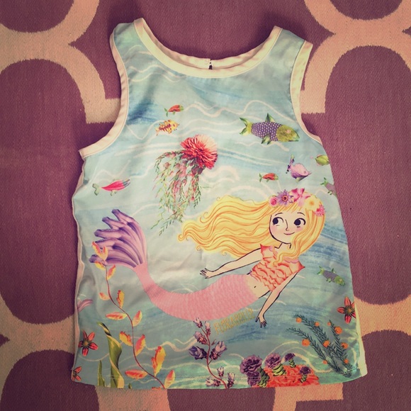 Girls Florabelle Mermaid Tank - Picture 1 of 3